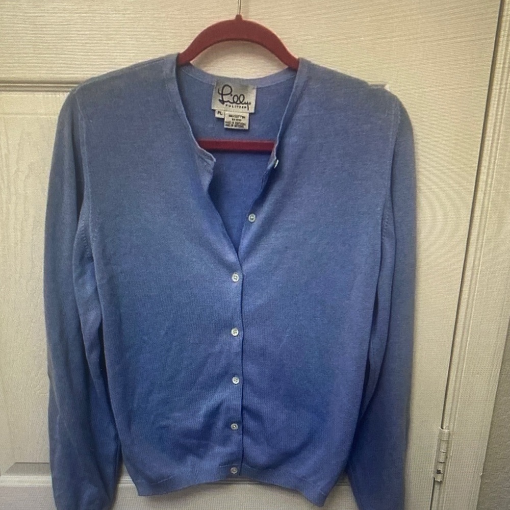 Lilly Pulitzer Periwinkle Button-Up Women's Cardigan
